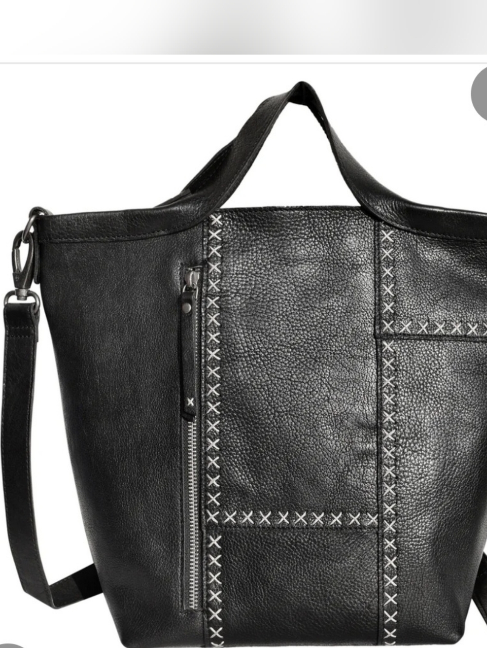 Latico Leathers Black Frankie Crossbody/Shoulder Bag